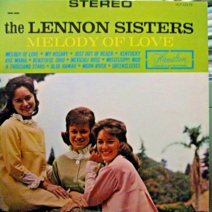 The Lennon Sisters-Melody Of Love-LP-1967-VG+/EX