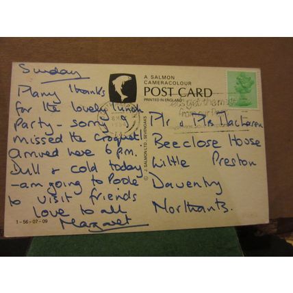 multiview, MILFORD-ON-SEA, HAMPSHIRE.. used postcard by Salmon 1984 pm =