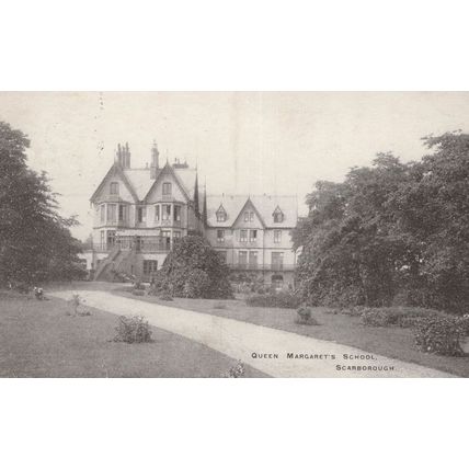 Queen Margarets School Scarborough Yorkshire Antique Postcard