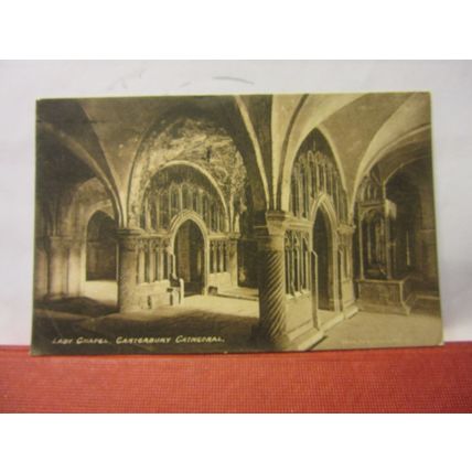 LADY CHAPEL, CANTERBURY CATHEDRAL, KENT used vintage postcard 1959 pm /