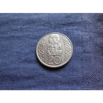 1990 NEW ZEALAND 20 CENTS COIN.