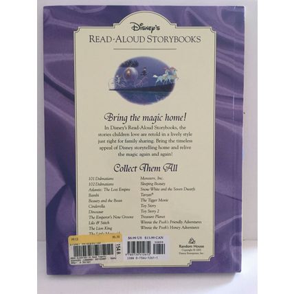 Disney Princess A Read Aloud Storybook 8.5" x 6" Softcover Book