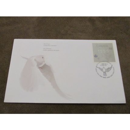 1999 Canada postal FDC Cover - Holographic Peace Dove