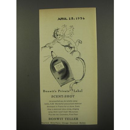 1956 Bonwit Teller Private Label Scent-Shot Advertisement