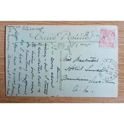 POSTCARD: MENTON - RUE de VIEUX CHATEAU: 1921