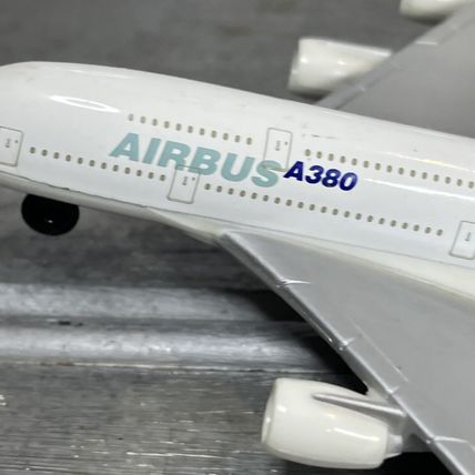 Aeroplane Airplane Airbus A380 Vintage Diecast Metal Vintage Collectable