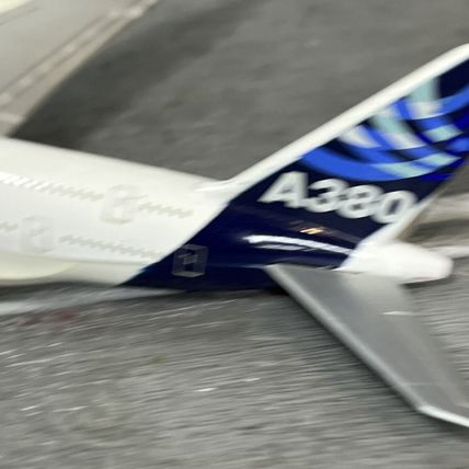 Aeroplane Airplane Airbus A380 Vintage Diecast Metal Vintage Collectable