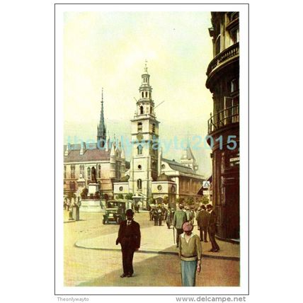 Strand-Fleet St, London, England, c1920, Modern Reproduction