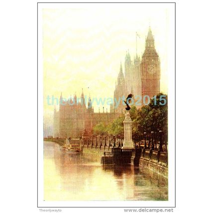 Embankment, London, England, c1920, Modern Reproduction
