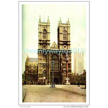 Westminster Abbey, London, England, c1920, Modern Reproduction