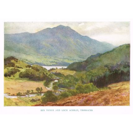 Ben Venue, Trossachs, Scotland, c1920, Book Illustration