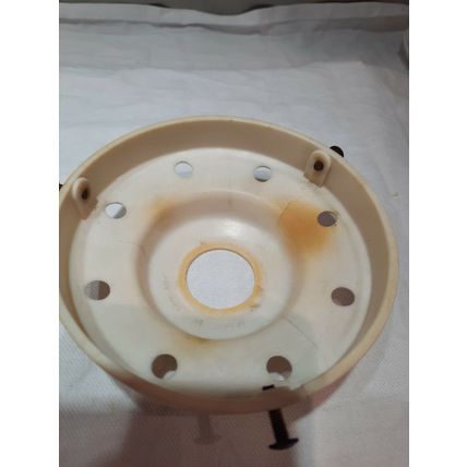 Vintage White Glass Orb/Globe Glass Light Shade