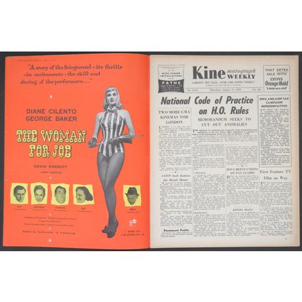 KINE WEEKLY 1955 Woman For Joe, Escapade - Alastair Sim UK MAGAZINE