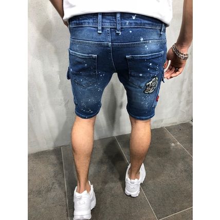 Men Casual Ripped Shorts Knee Length Short Jeans Denim Pants shorts New
