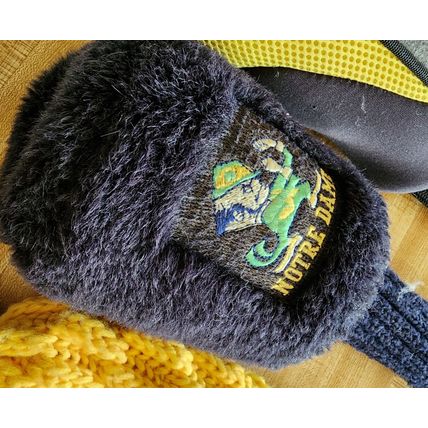 lot of 4 Golf Club Covers Notre Dame SMT 2.5 Two Yellow Crochet