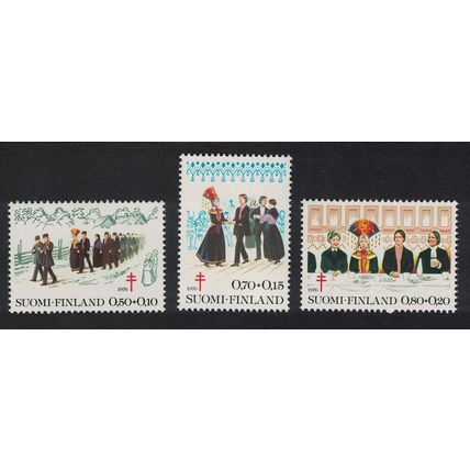 Finland Traditional Wedding Customs 3v 1976 MNH SG#905-907