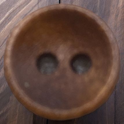 10mm Brown Wooden Buttons Oval Shape 2 Hole Baby Knitting Sewing