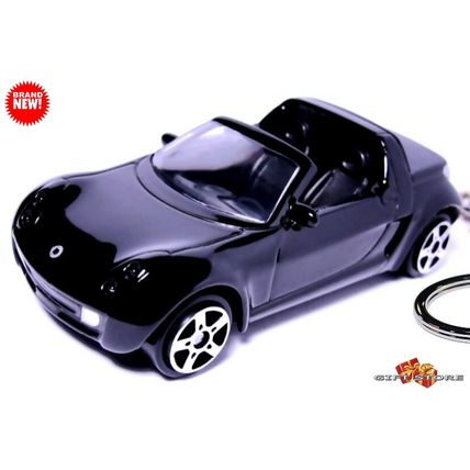 HTF RARE KEYCHAIN TRIPLE BLACK SMART ROADSTER CUSTOM Ltd Ed.