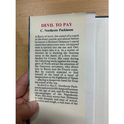 1973 1ST EDITION C NORTHCOTE PARKINSON "DEVIL TO PAY" FICTION HARDBACK BOOK (P3)