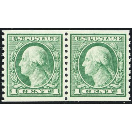 452, Mint XF/Sup NH 1¢ Coil Pair - With Graded 95 PSE Certificate - Stuart Katz