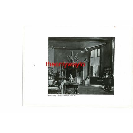 Chelsea Studio, Richard Jack (More On Reverse), Book Illustration, 1931
