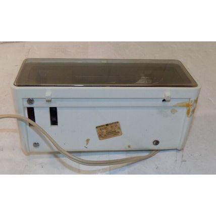 Vintage GE General Electric Model 8125 White Flip Panel Alarm Clock
