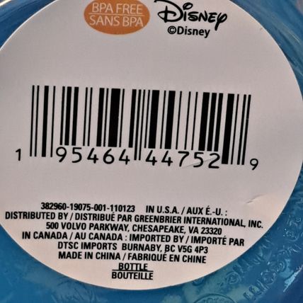 New Disney Lot 2 STITCH Kids CUPS Travel Water Bottle Drink FLip Lid