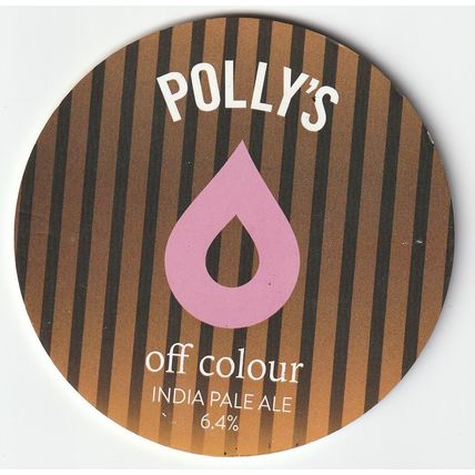 UNUSED KEG CLIP FRONT - POLLY'S BREW CO (WALES) - OFF COLOUR INDIA PALE ALE