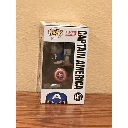 Funko Pop! Captain America #1419 Facsimile Laser Autographed (Box & Protector)