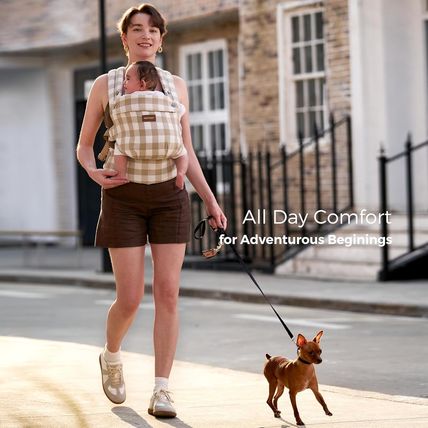 Momcozy Baby Carrier with Natural Cotton Linen, Built to Last, Ergonomic Design,