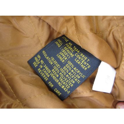 Vintage Levi's Westernwear Tan Leather Jacket Warm Winter Insulated Soft XL Tall