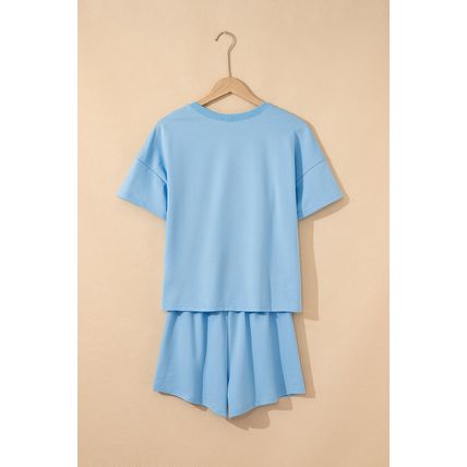 Myosotis Game Day No.1 Cheer Graphic V Neck Short Set