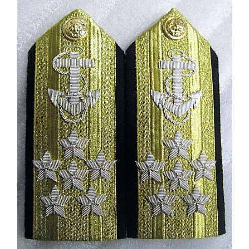 CP NEW US NAVY SIX STARS ADMIRAL RANK HI QUALITY SHOULDER BOARDS COLLECTORS ITEM