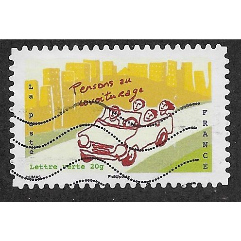 FRA 2014 (61c) 'CLIMATE PROTECTION - CAR POOLING ' FINE USED (EBID55-686)