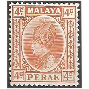 Perak 1936 SG90 4c Orange Mounted Mint . .. .