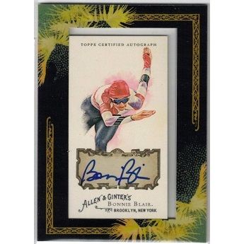 ALLEN & GINTER ' BONNIE BLAIR ' autographed card (2008)