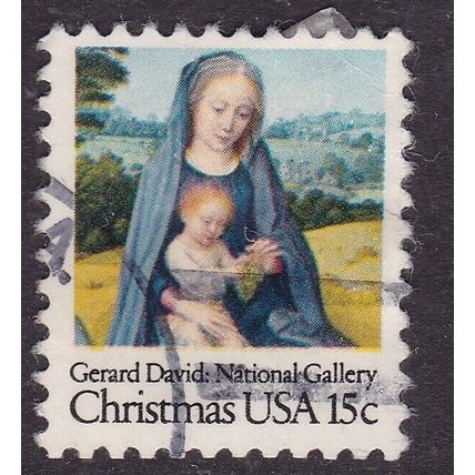 United States 1979 Gerard David Madonna and child 15c Fine Used SG 1771 VGC