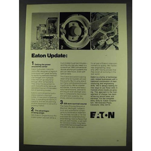 1978 Eaton Corporation Ad - Eaton Update