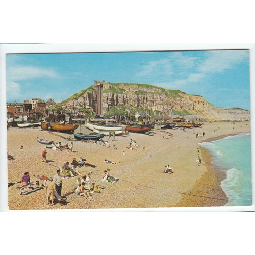 East Hill and Fishing Quarter Hastings East Sussex Postcard 11305