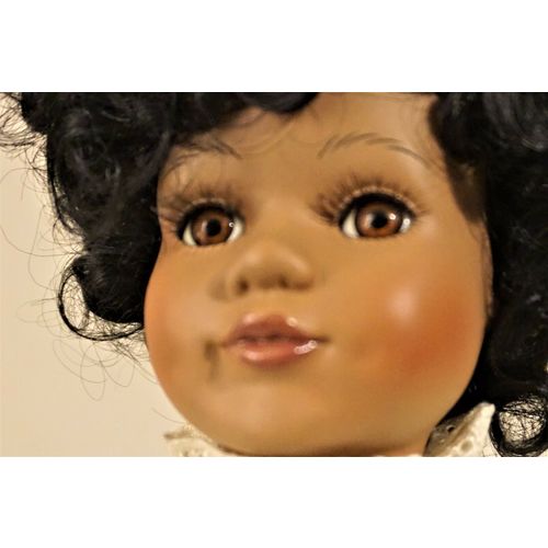 Seymour Mann Connoisseur Collection Porcelain Doll - MICHELLE African American