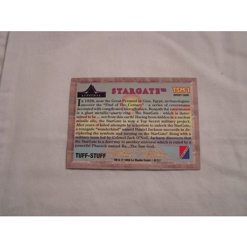 1994 Stargate Tuff-Stuff PROMO Card NO.TSM-1