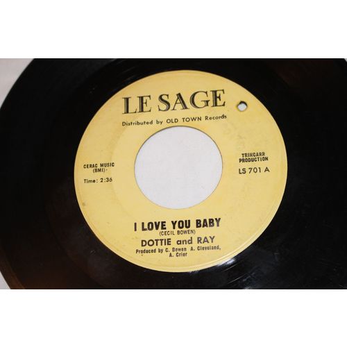 Dottie and Ray 45-I LOVE YOU BABY/LA LA LOVER