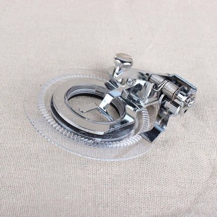 Round Disc Embroidery Sewing Machine Accessories Presser Foot Flower Stitch UK