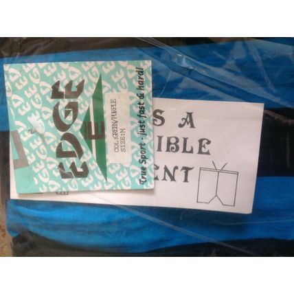 Edge Mens Reversible Shorts Medium Turquoise / Black stripe or Purple 30" - 32"