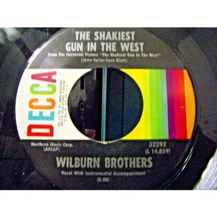 Wilburn Brothers-The Shakiest Gun In The West-1968-45rpm EX