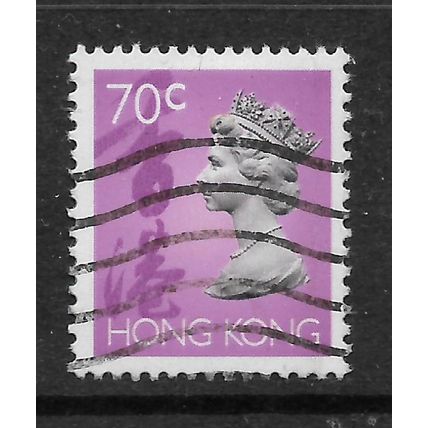 HONG KONG 1992 QEII 70c BRIGHT MAUVE SG705 FINE USED