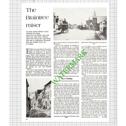 William Grant The Limes Braintree Miser Essex - 1979 Article