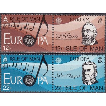 Man 1985 Michel 278 - 281 Neuf ** Cote (2008) 5.00 Euro Europa CEPT Musique