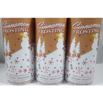3 Bath & Body Works Home Air Freshener Room Spray Cinnamon Frosting