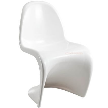 Mid-Century Modern ABS ‘Wave’ Stack Chair Dining Side Accent Adult 240 lb Weight